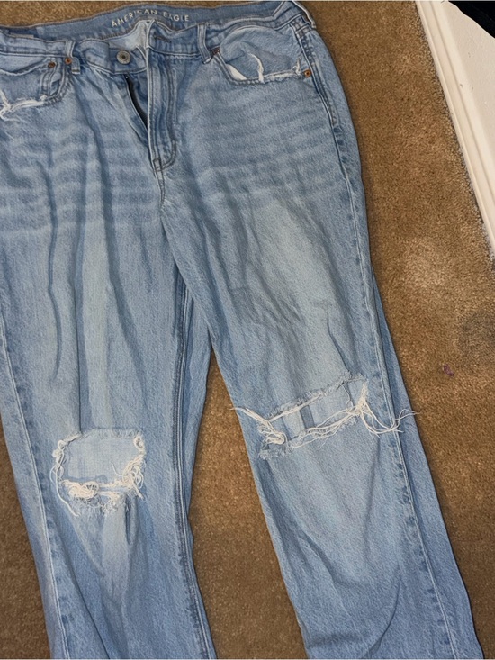 American Eagle Outfitters Denim - American Eagle Outfitters Light Blue Ripped Boyfriend Jeans